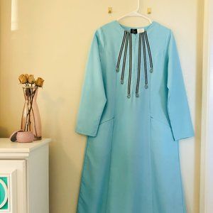 Stunning Powder Blue Abaya Dress